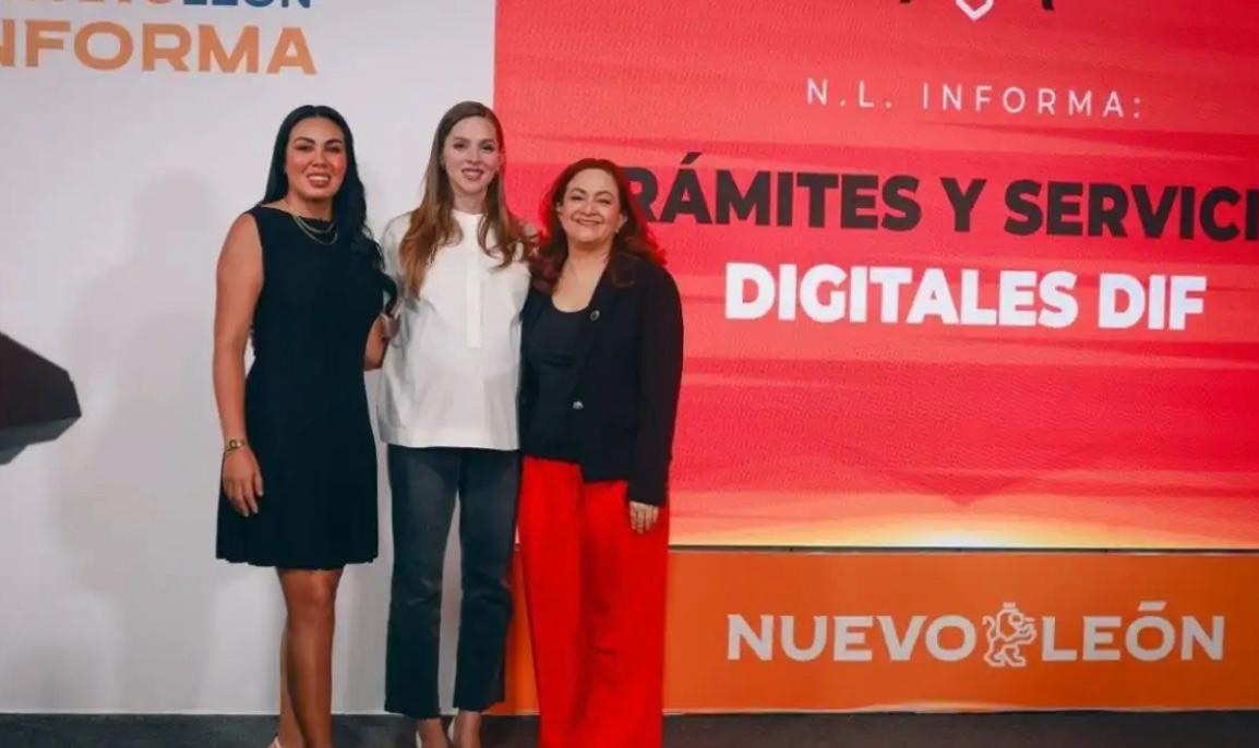 Mariana Rodríguez anunció que los trámites del DIF Nuevo León se digitalizarán y serán 80 por ciento más veloces